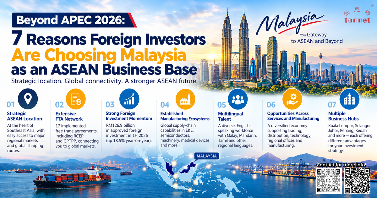 Beyond APEC 2026: 7 reasons foreign investors are choosing Malaysia as an ASEAN business base