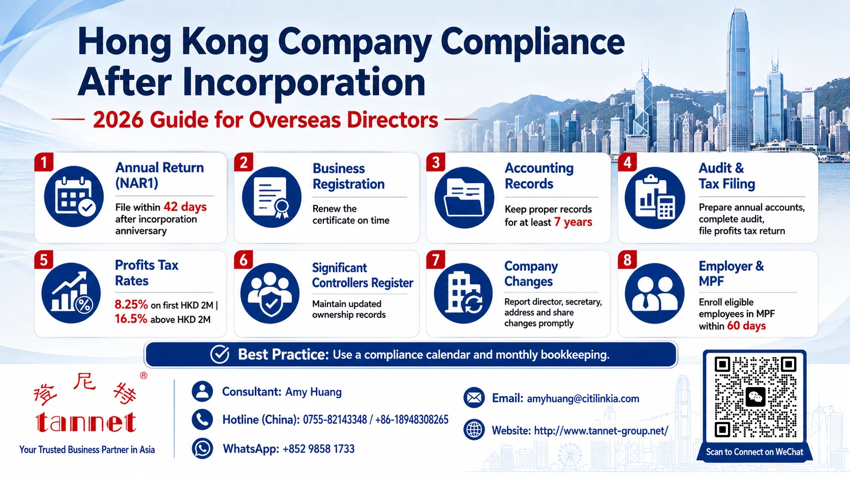 Hong Kong Company Post-Incorporation Compliance Requirements: 2026 Guide