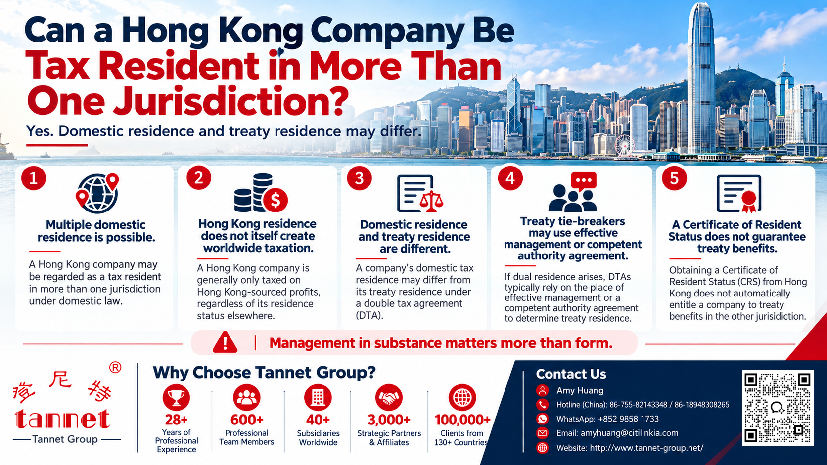 Can a Hong Kong Company Be Tax Resident in More Than One Jurisdiction?