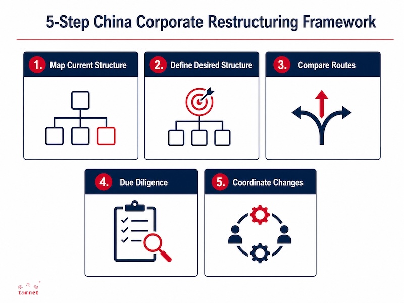 Five-step framework for planning a China corporate restructuring