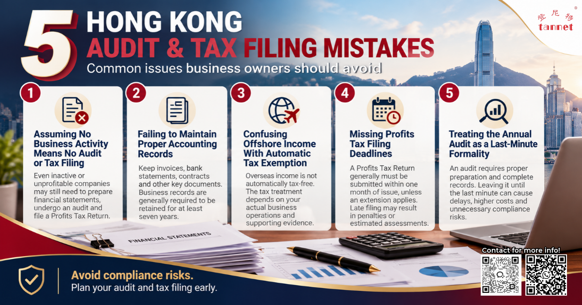 Hong Kong company audit and tax filing guide covering five common compliance mistakes