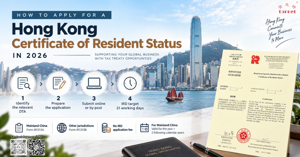 How to apply for a Hong Kong Certificate of Resident Status in 2026