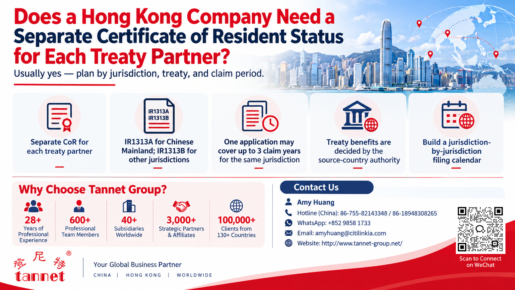 Does a Hong Kong Company Need a Separate Certificate of Resident Status for Each Treaty Partner?